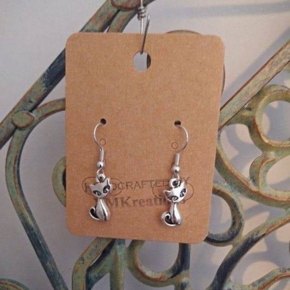 CAT EARRINGS - NEW - Picture 1 of 1